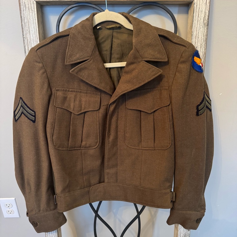WWII U.S. Army Air Forces Field Wool Jacket‎ Staff Sergeant AAF 34R